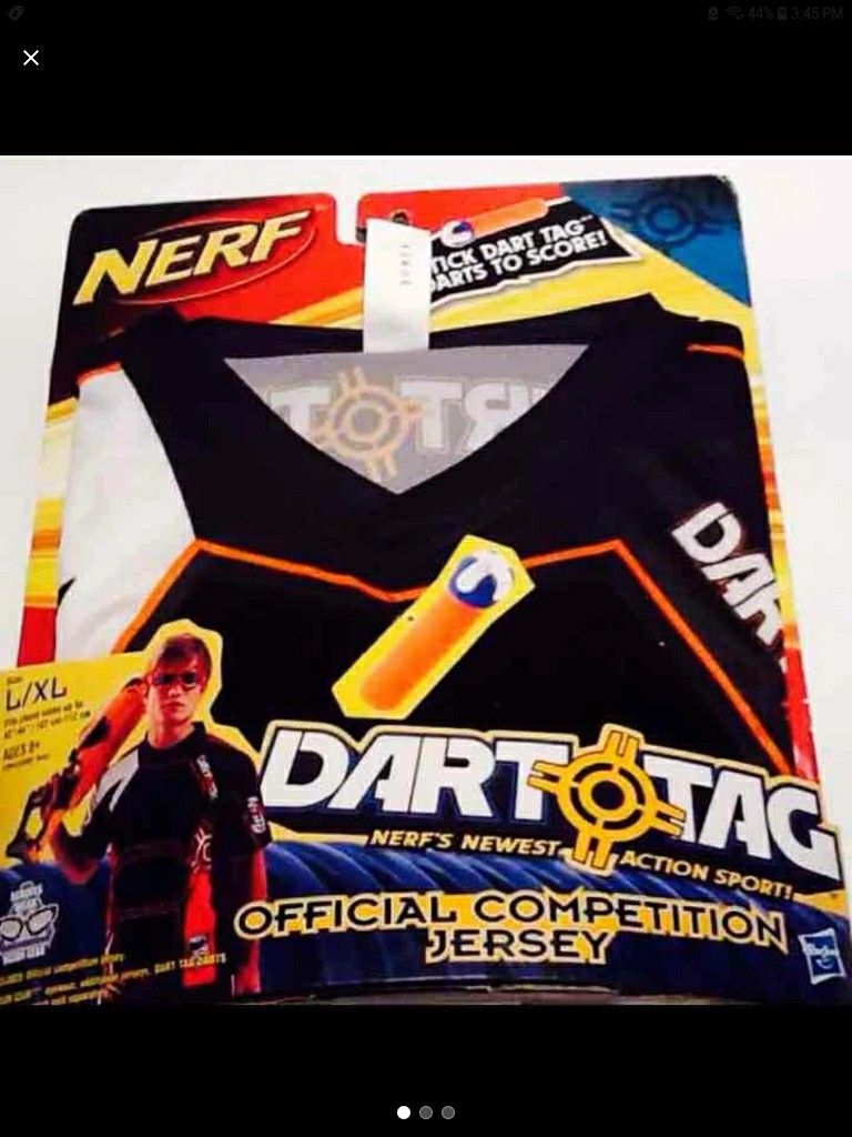 Nerf dart tag competition jersey