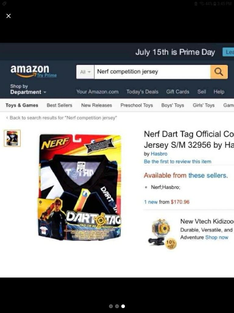 Nerf dart tag competition jersey - photo 3