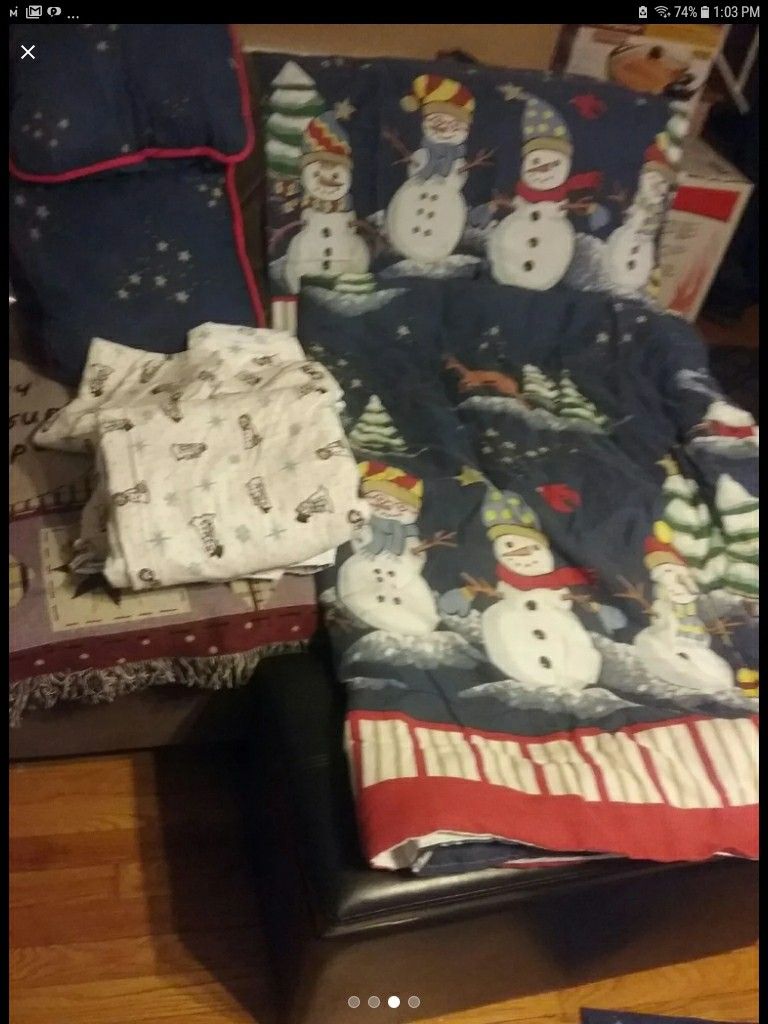 18 piece snowman comforter set - photo 3
