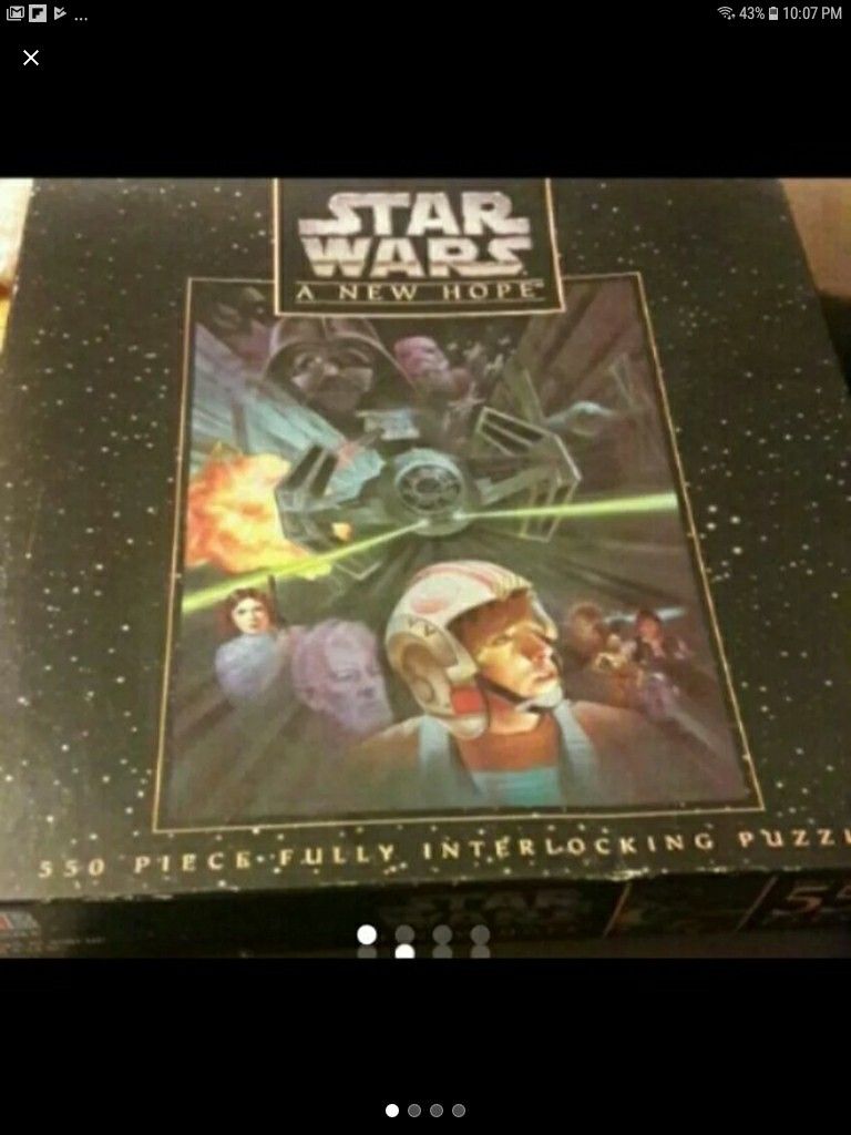 Vintage New 550 piece star wars puzzle