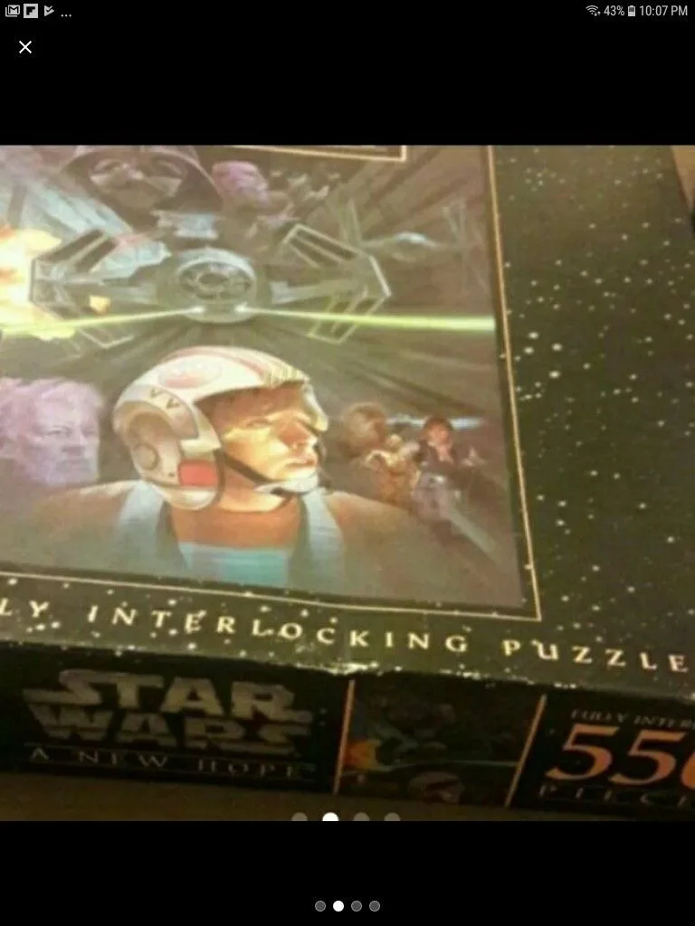 Vintage New 550 piece star wars puzzle image indicator(2)