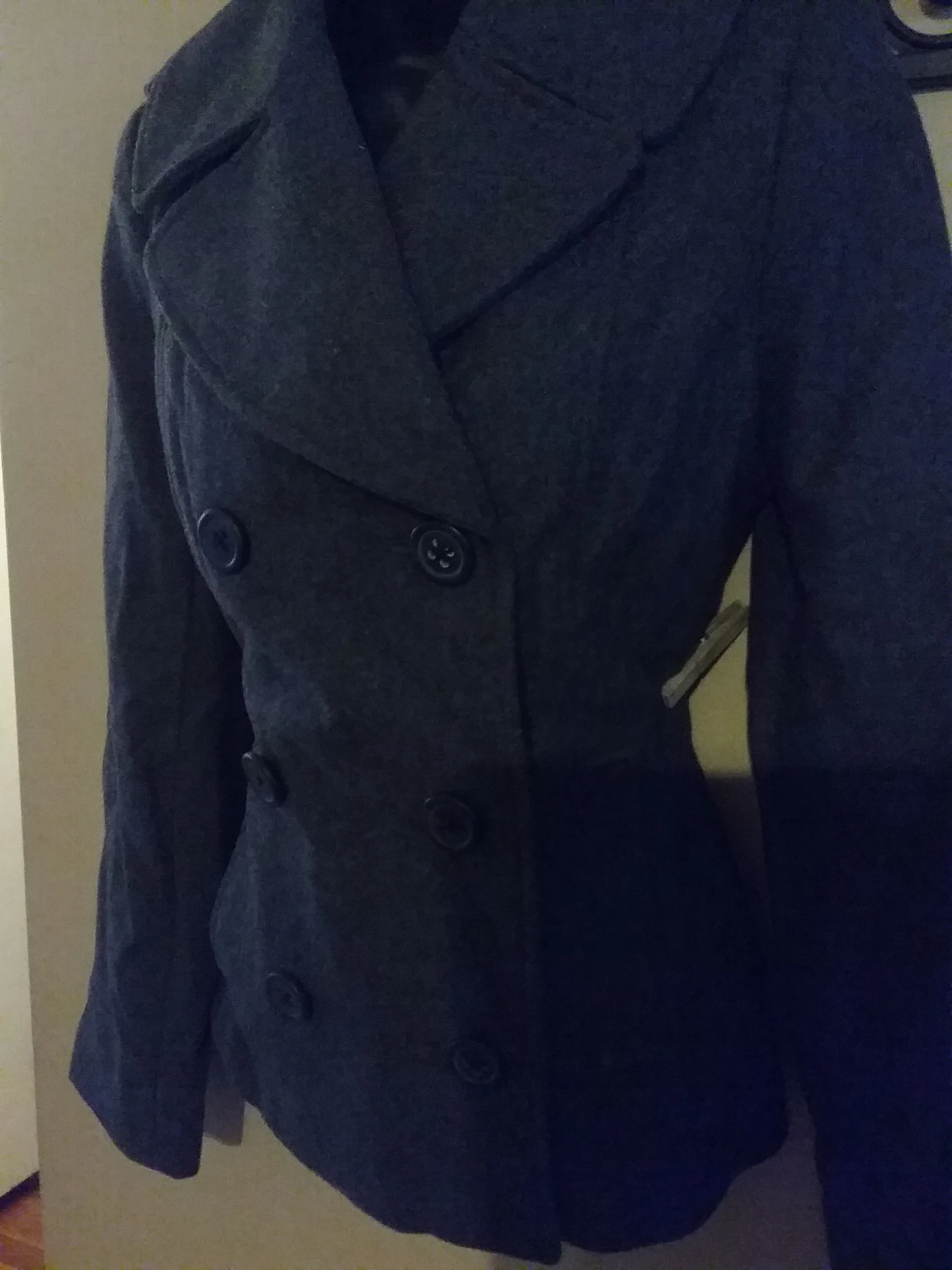 Ladies double breasted coat image indicator(2)