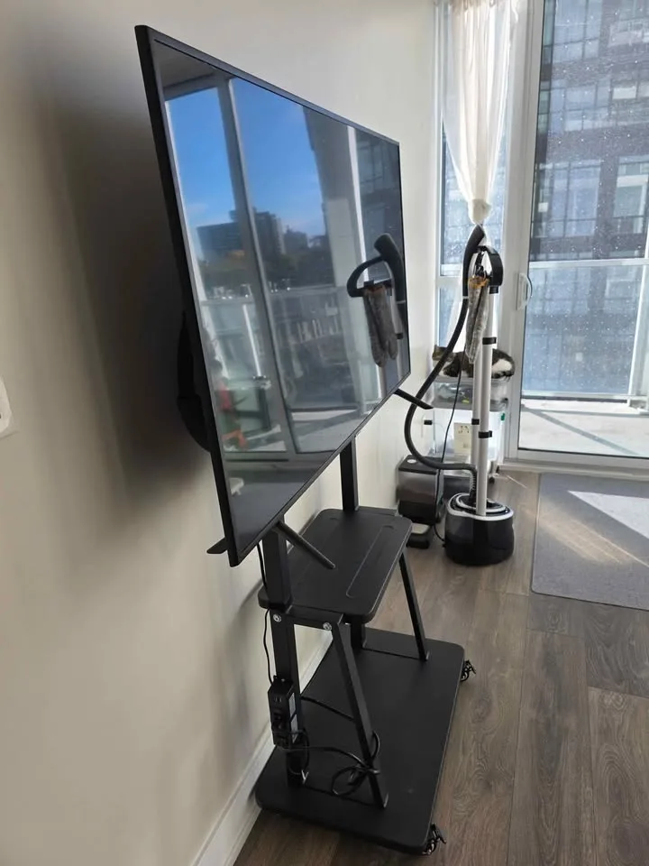 Samsung 55” TV + Mobile Stand | Great Condition | Set Only image indicator(2)