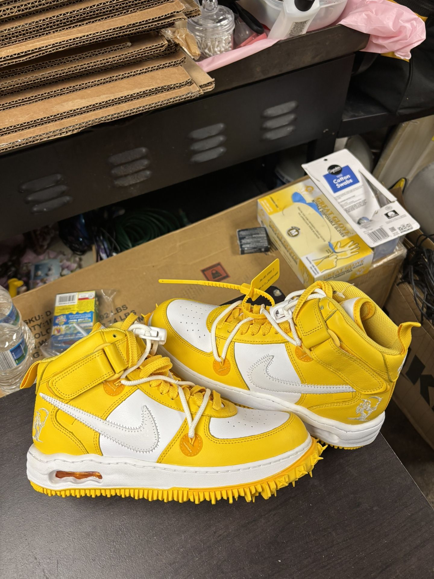 Nike Air Force 1 Mid Off White Varsity Maize