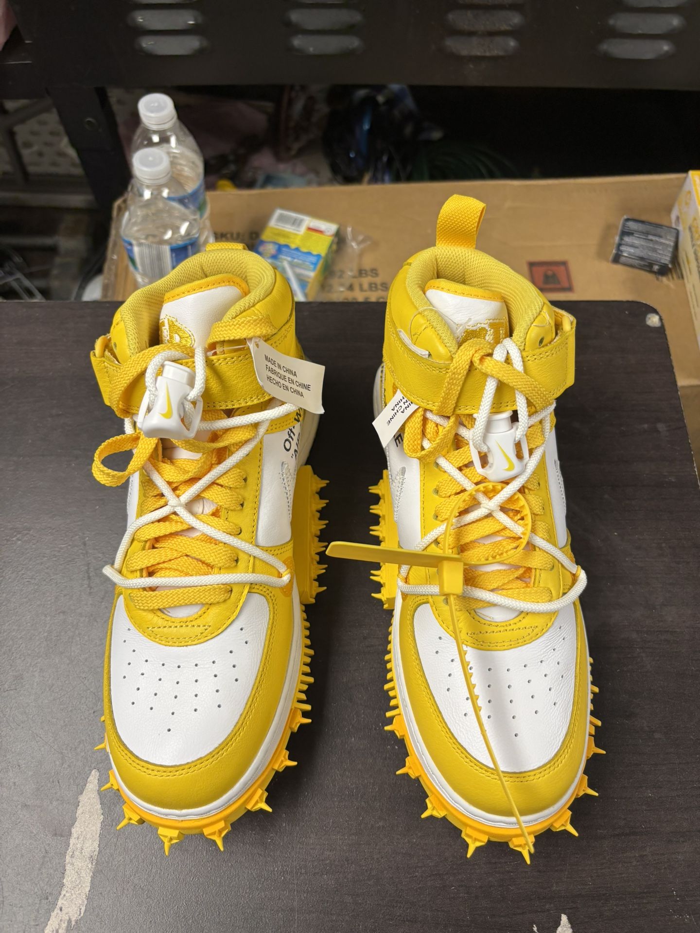 Nike Air Force 1 Mid Off White Varsity Maize - photo 2