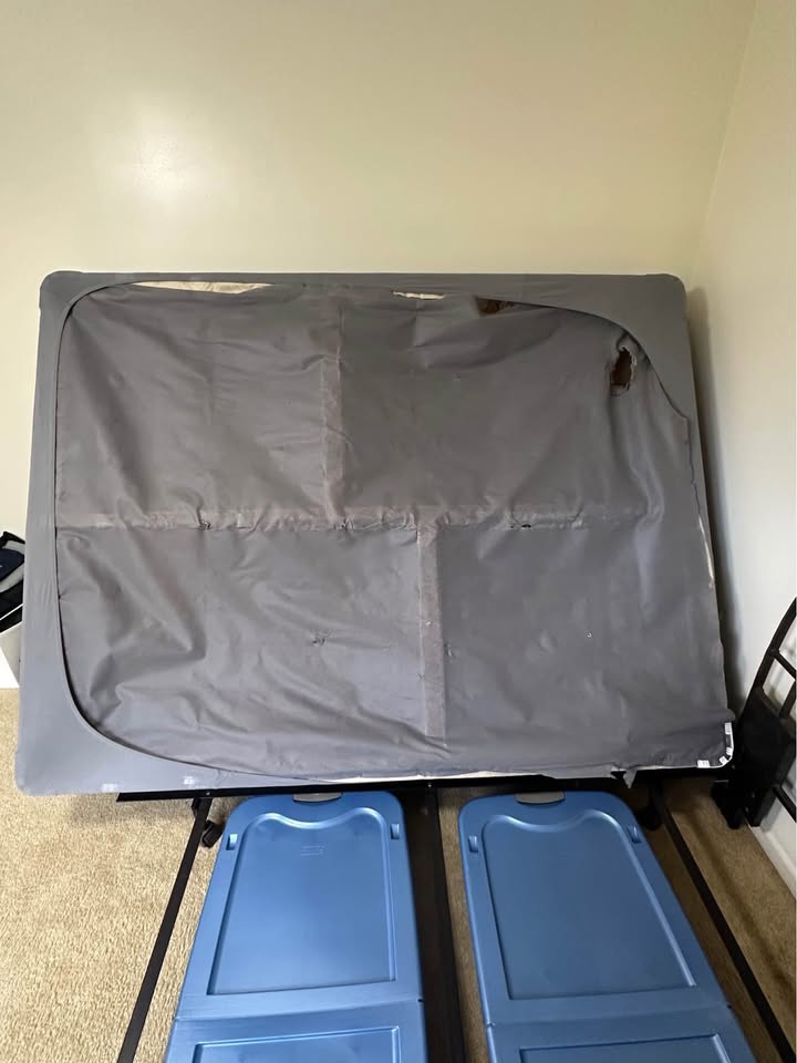 Queen Size Box Spring, Frame and Headboard - photo 4