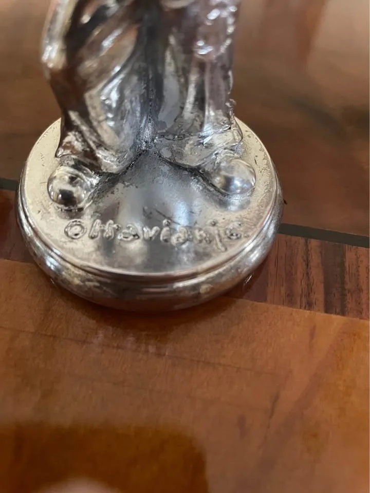 3 pcs collection of silver plated sculptures of clowns musicians image indicator(7)