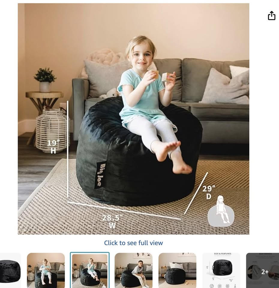 Plush Bean Bag Chair - photo 2