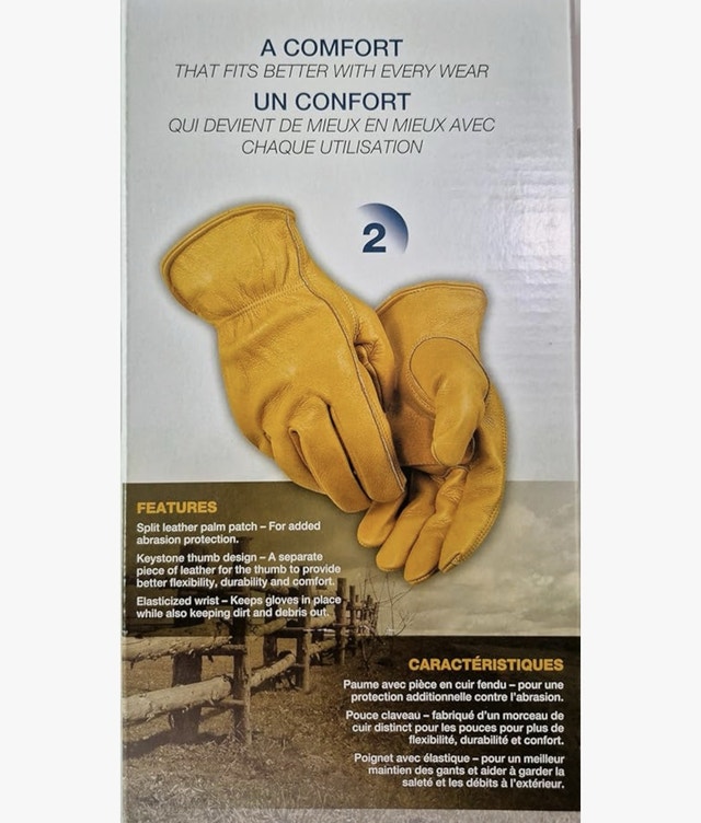 Brand New Nexkin Leather Work Gloves - photo 2