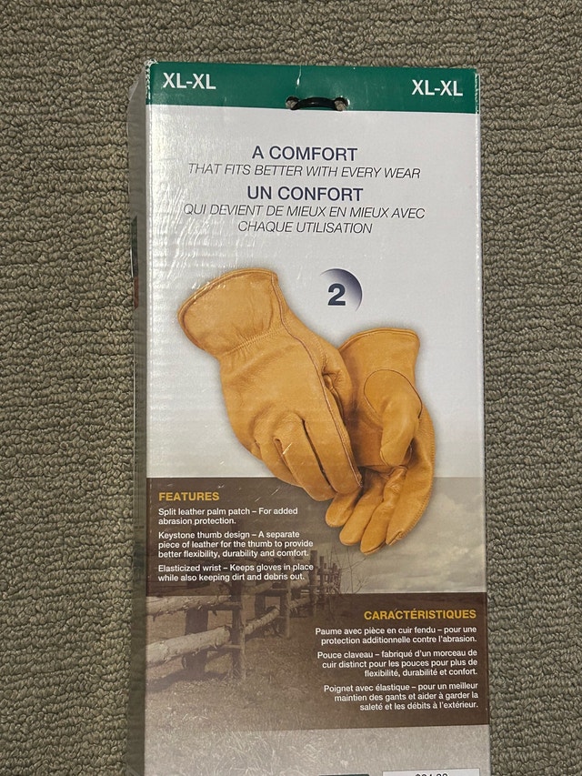 Brand New Nexkin Leather Work Gloves - photo 5
