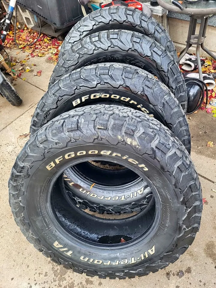 265/70/17's BF GOODRICH ALL TERRAIN TIRES