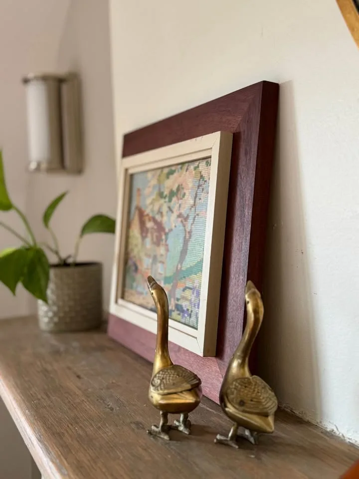 Vintage Framed Needlepoint Art image indicator(5)