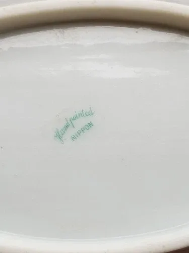 Nippon Hand Painted Moriage Porcelain Trinket Bowl image indicator(7)