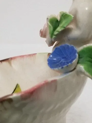 Vintage Italian Majolica Ring Dish image indicator(8)