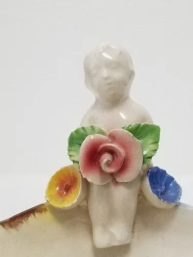 Vintage Italian Majolica Ring Dish image indicator(10)