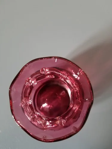 Vintage Pilgrim Cranberry Blown Glass Vase image indicator(8)