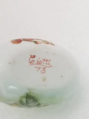 Vintage 1973 Signed Miniature Hand-painted Change Purse Excellen image indicator(7)