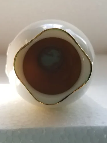 Lenox Single Bud Vase 24 Karat Gold Trim 6" Cream Bluebell image indicator(10)