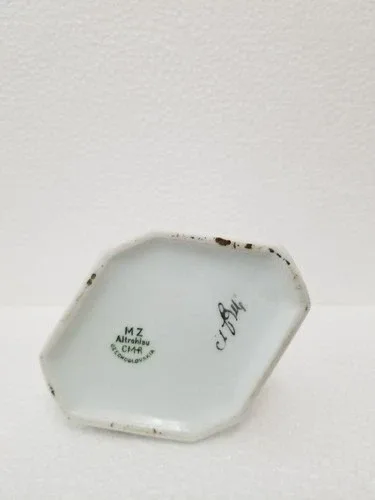 Vintage MZ Altrohlau Porcelain creamer/Handpainted and Signed/Ex image indicator(7)