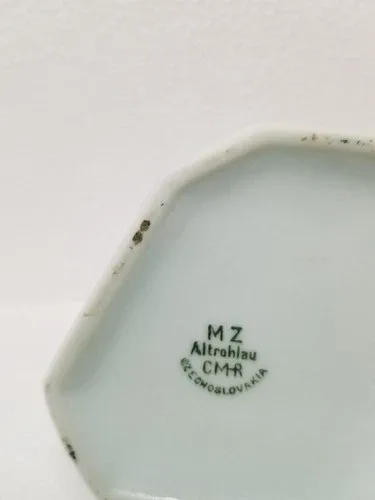 Vintage MZ Altrohlau Porcelain creamer/Handpainted and Signed/Ex image indicator(8)