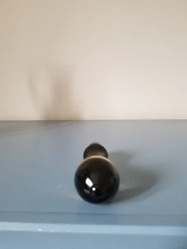 Vintage Bohemian Glass Mid-Century Decanter set Gold/silver image indicator(10)