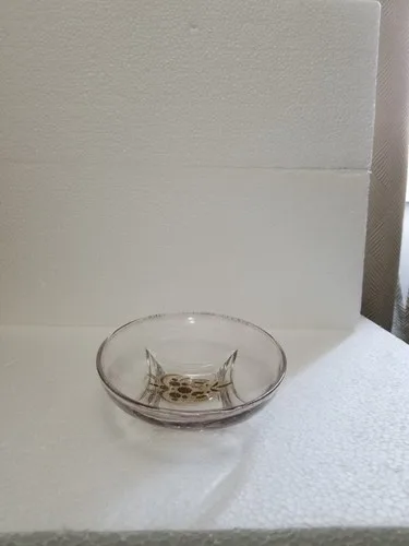 Vintage Georges Briard Glass Dish/Bowl Bird/Floral design image indicator(6)