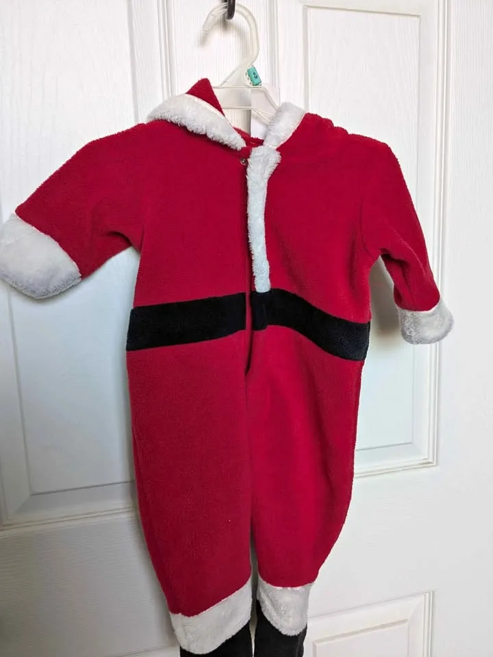 First Christmas Santa outfit thumbnail