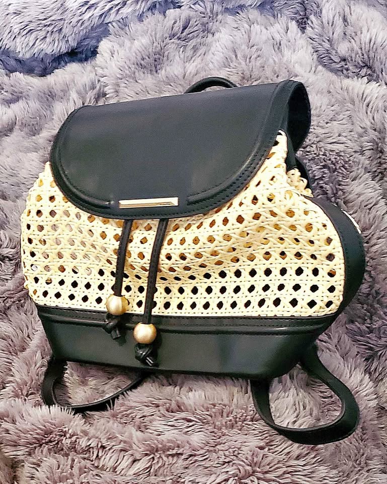 Brand new, unworn, basket weave backpack from ALDO!