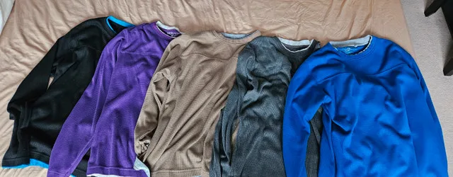 NEW Men's Long Sleeve T-Shirt (Large - 5 Colors) - $6 each thumbnail