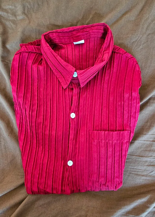 BRAND NEW Men's Short Sleeve Shirt (XXL - RED) thumbnail