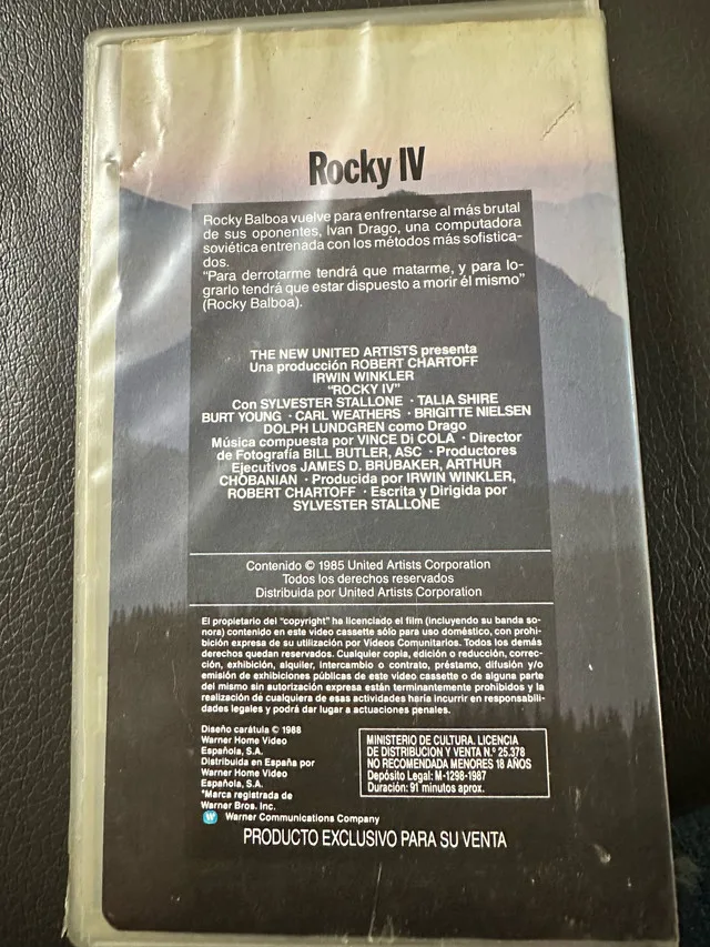Rocky IV – Spanish VHS (Imported from Spain) image indicator(3)