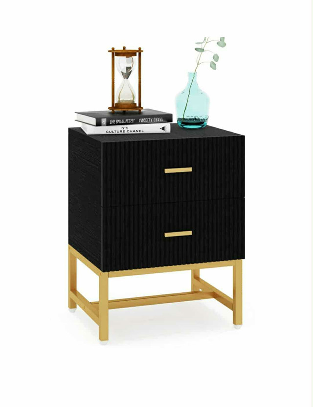 2- Drawer Nightstand, Modern Bedside End Tae with Storage - photo 5