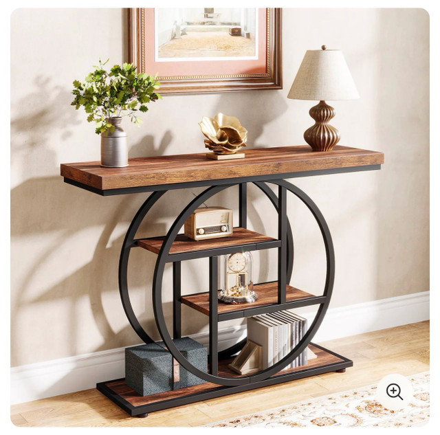 41.3" Console Table, Industrial 4-Tier - photo 3