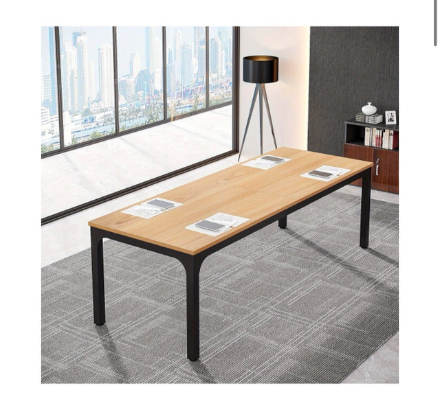 6.5FT Conference Table, 78.7 Inche Rectangle Meeting Seminar - photo 2