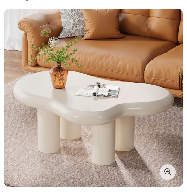 Cloud-Shaped Coffee Table, Modern Center Table