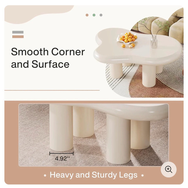 Cloud-Shaped Coffee Table, Modern Center Table - photo 4