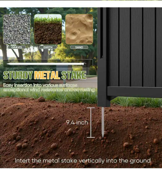 49.5 in. Polypropylene Garden Fence - photo 3