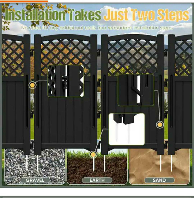 49.5 in. Polypropylene Garden Fence - photo 4