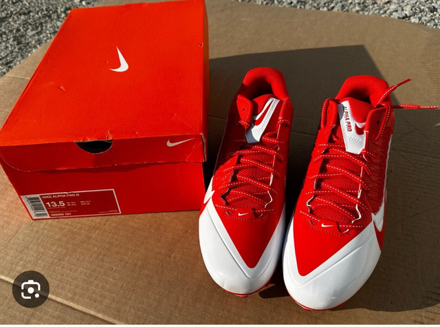 Nike Red Alpha Pro Football Shoes Men - photo 2