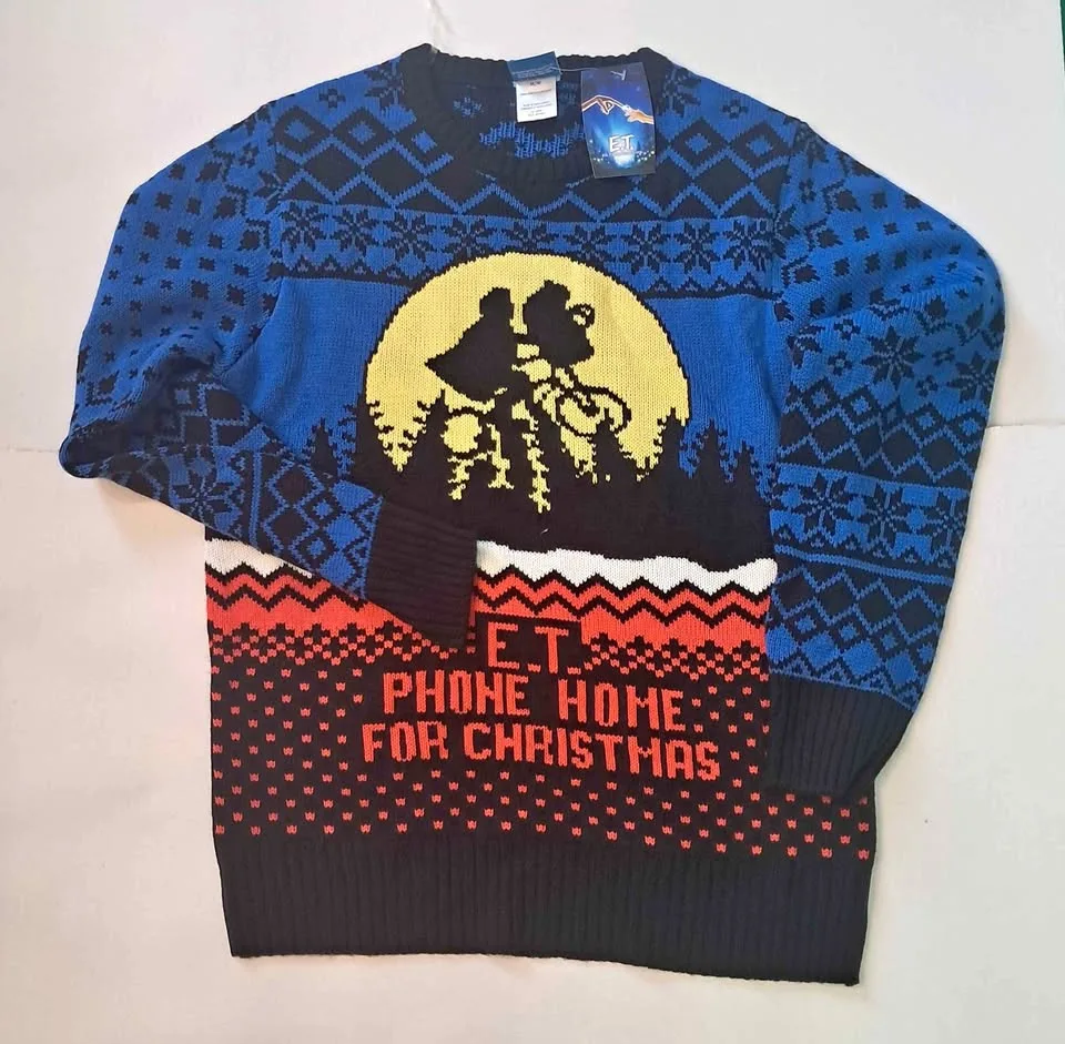 Ugly christmas sweater ET phone home for Christmas size medium thumbnail