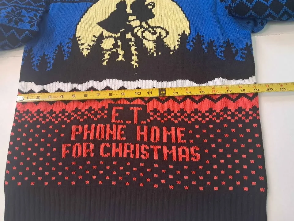 Ugly christmas sweater ET phone home for Christmas size medium image indicator(5)
