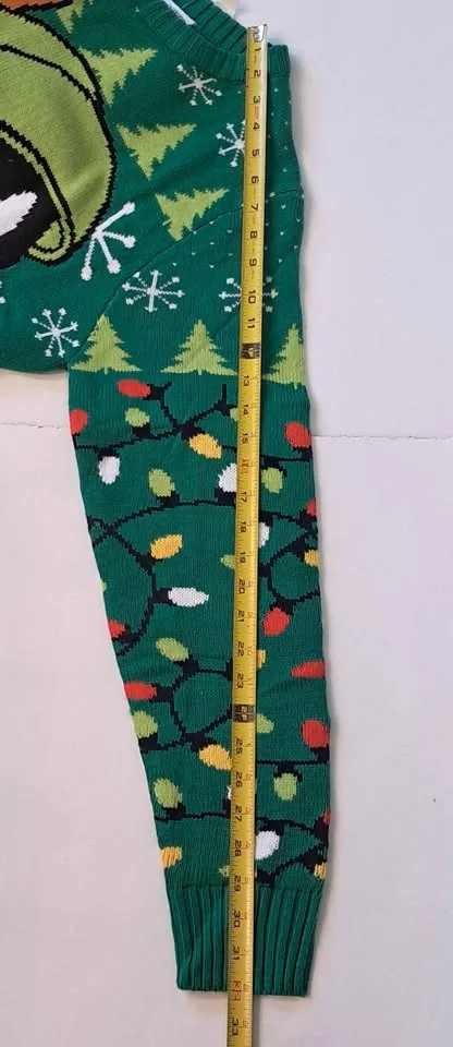 Ugly christmas sweater Looney tunes Marvin the Martian M image indicator(5)