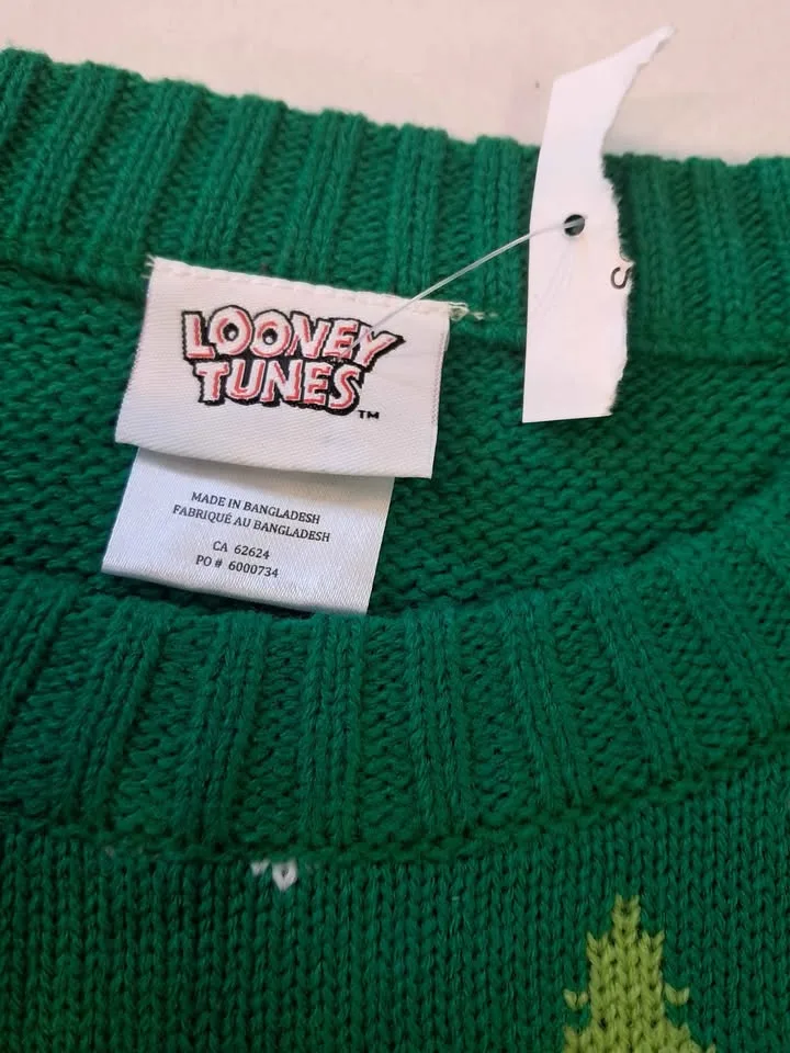 Ugly christmas sweater Looney tunes Marvin the Martian M image indicator(6)