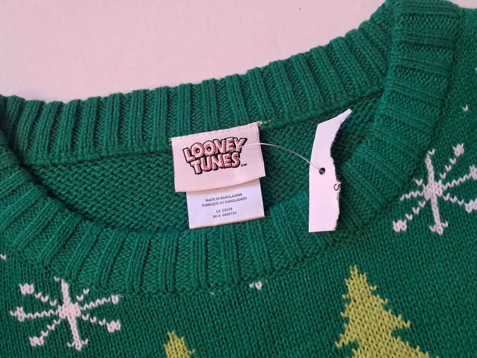 Ugly christmas sweater Looney tunes Marvin the Martian M image indicator(8)