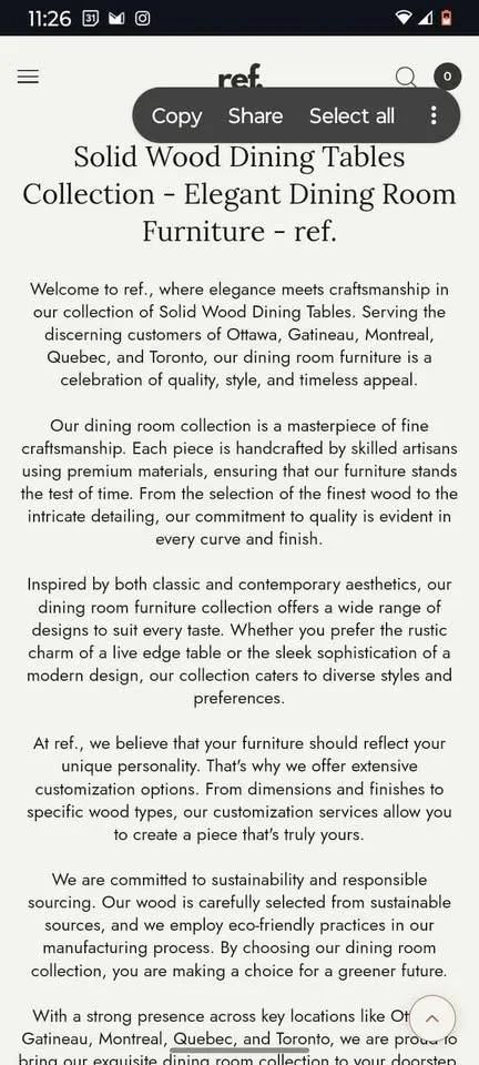 Oak Dining Table image indicator(8)