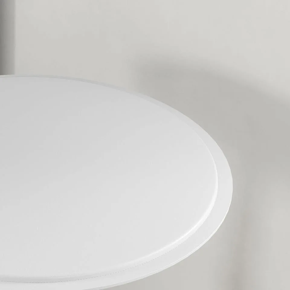 HOMCOM Swivel Bar Table - Modern White Pub Table image indicator(3)