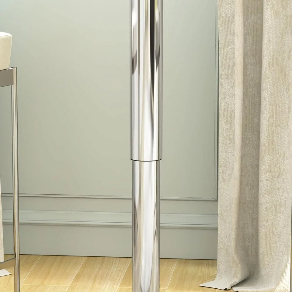 HOMCOM Swivel Bar Table - Modern White Pub Table image indicator(5)