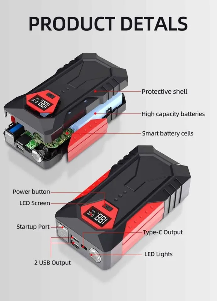 Brand New Portable Car Jump Starter/Battery Boster image indicator(5)