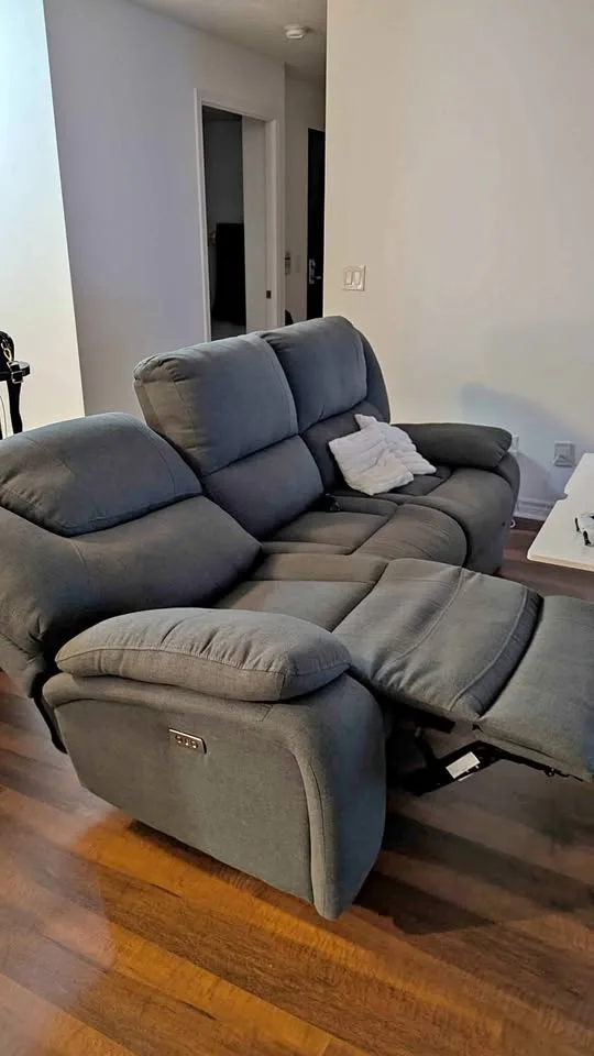 Grey Recliner Sofa