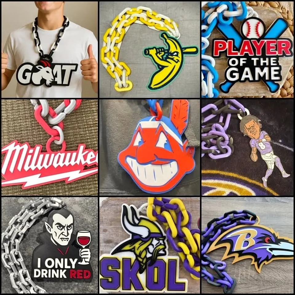 MVP Sports Chains | Football Hype Necklaces | Custom Fan Chains